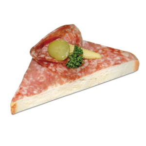 Canape Salami dreieckig