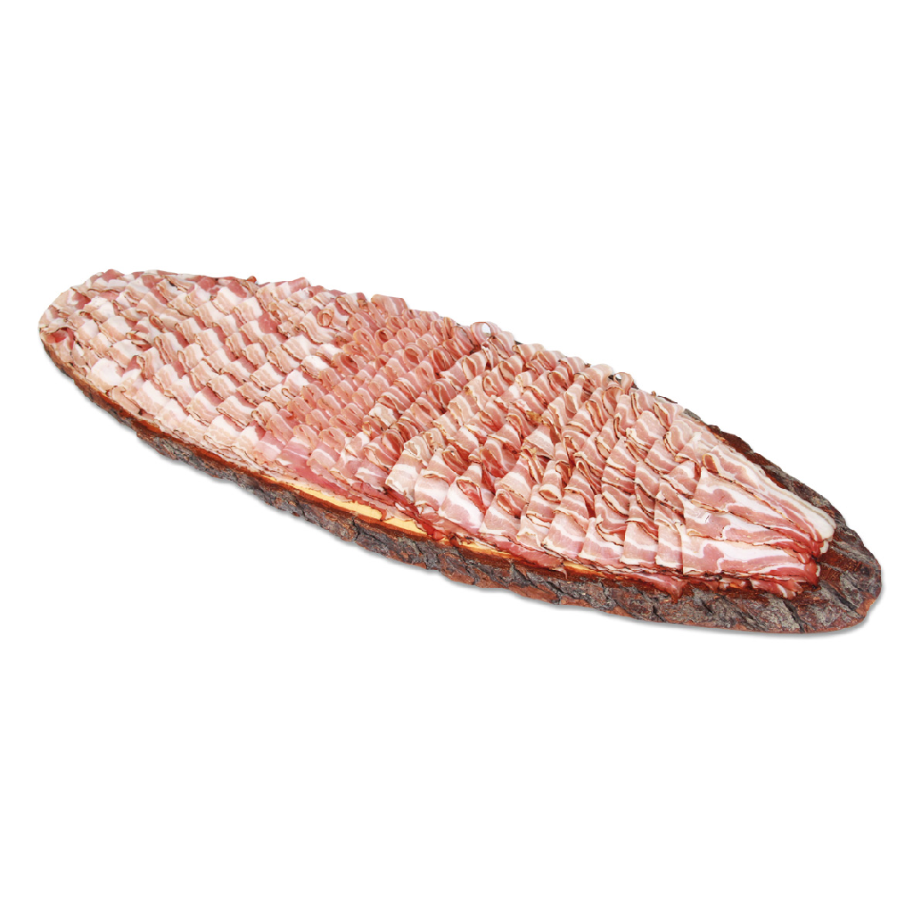 Holzplatte mit Speck 800g