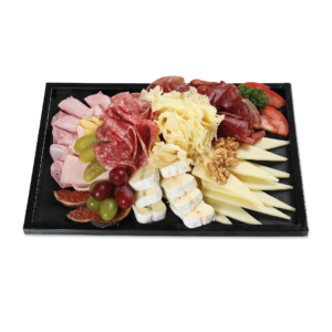 Fleisch- & Käseplatte Einweg Schiefer 800 g