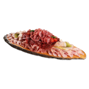 Holzplatte mit Fleisch 1200g
